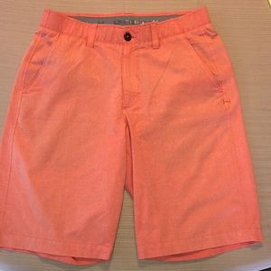 Men’s Coral Under Armour Golf Shorts
